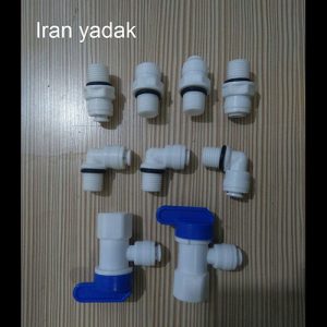 شیر مخزن و زانو و رابط یکسر رزوه